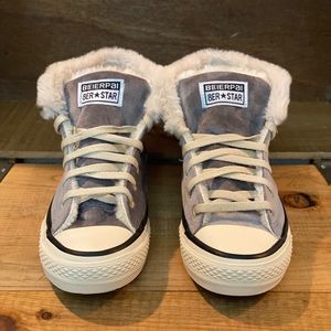 Beierpal Ber Star Velvet Plush High top Sneakers